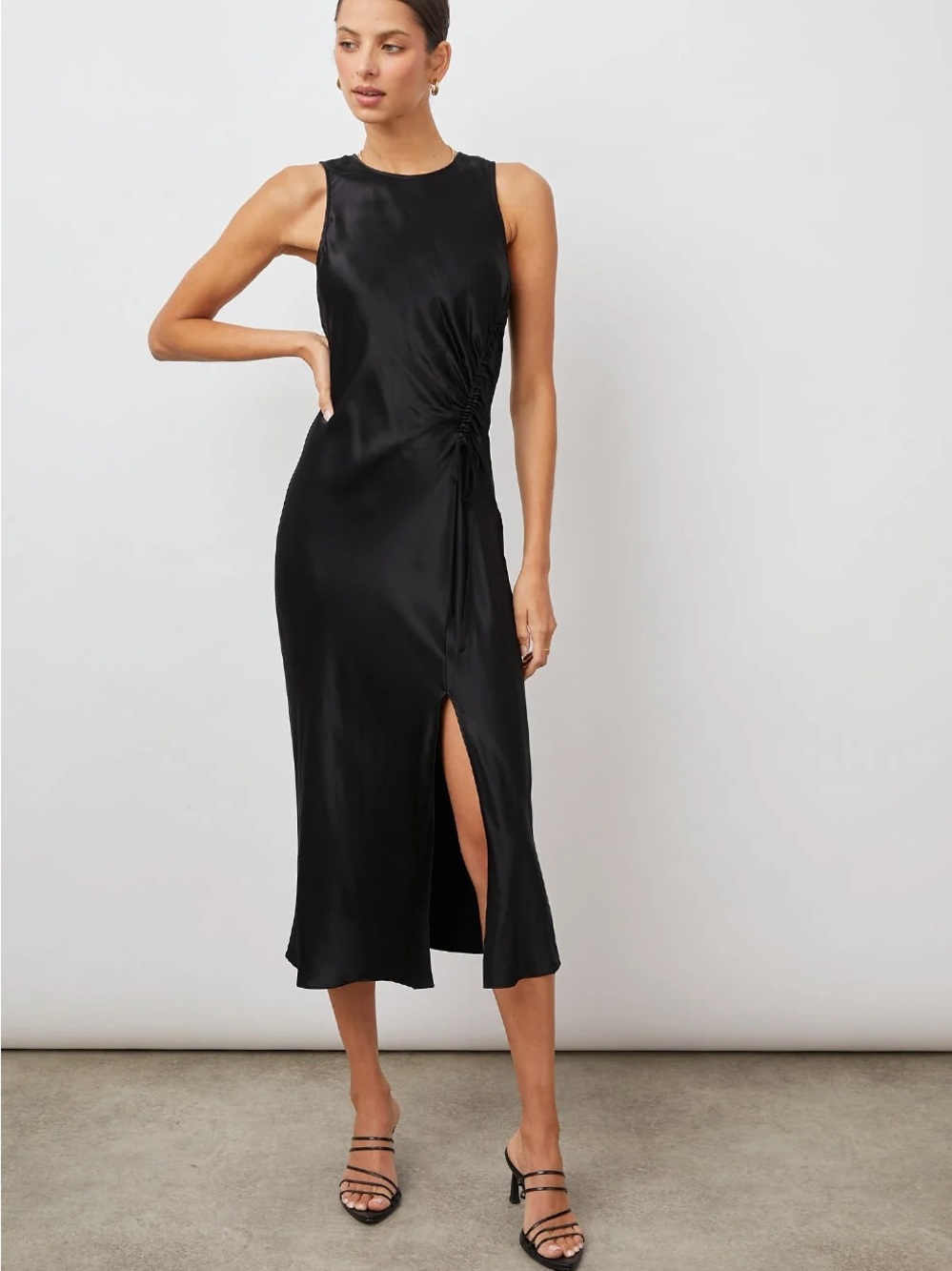 NWT Rails Gabriella Midi Dress Black M